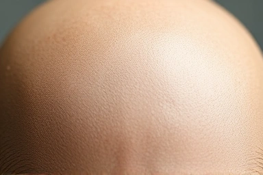 Healthy scalp with signs of relief and well-being